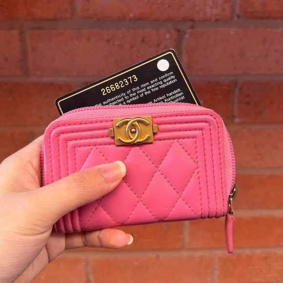 Chanel Le Boy Zip Pink GHW 26 - Picture 8 of 9